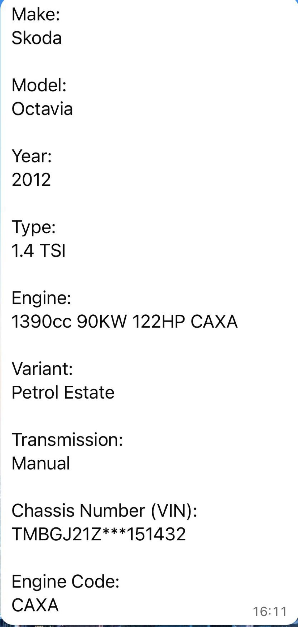 авторазбор Skoda Octavia II рест